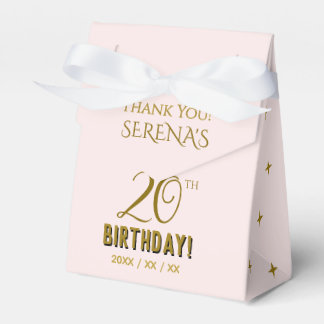 Celebrate 20 favor boxes