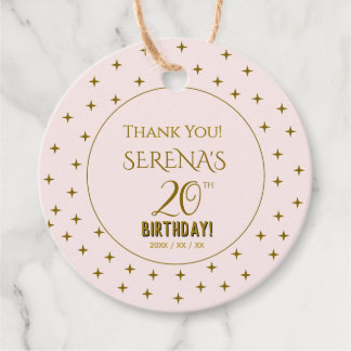 Celebrate 20 favor tags