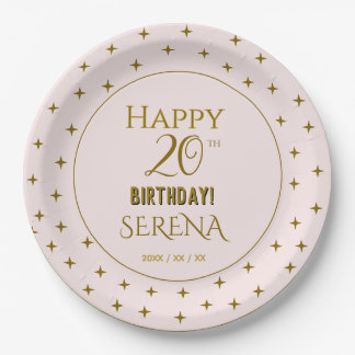 Celebrate 20 paper plates