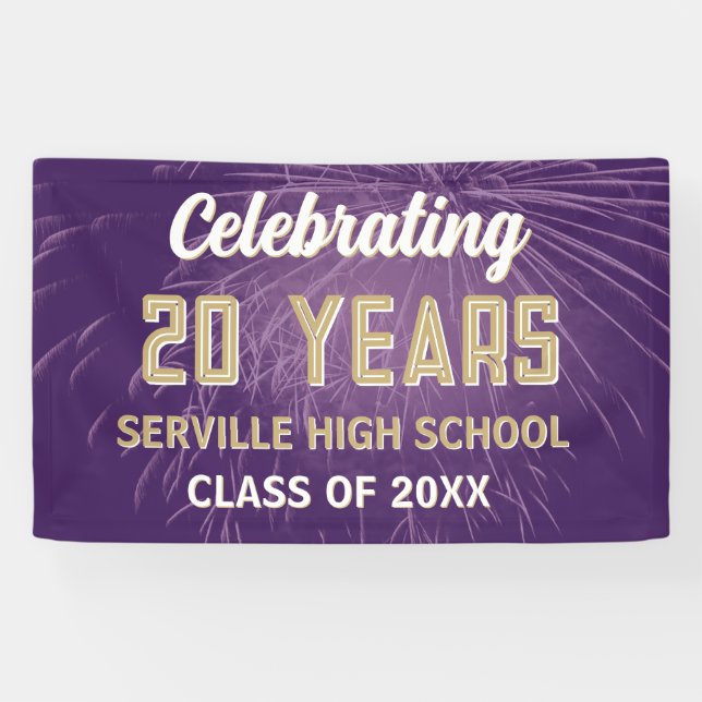 Celebrate 20 Years! Class Reunion banner (Horizontal)