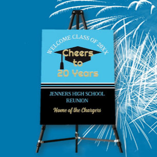 Celebrate! 20th Class Reunion Foam Board