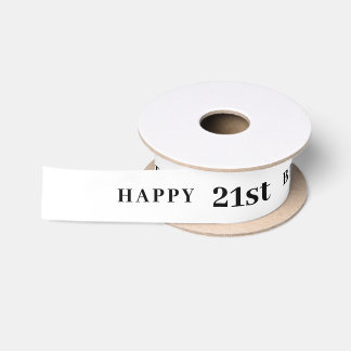 Celebrate 21: Joyful Birthday White Ribbon