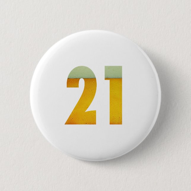 Celebrate 21st Birthday Button (Front)