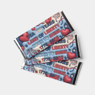 Celebrate 250 years of American independence Hershey Bar Favors