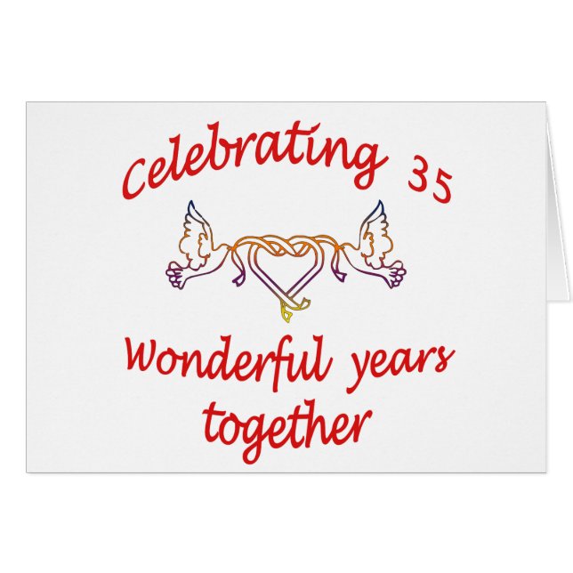 CELEBRATE 35 YEARS TOGETHER CARDS (Front Horizontal)