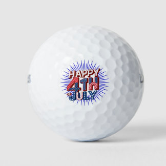 Celebrate 4th of July with Patriotic USA Designs Golf Balls