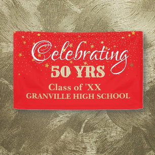 Celebrate 50 Years! CUSTOM Class Reunion banner