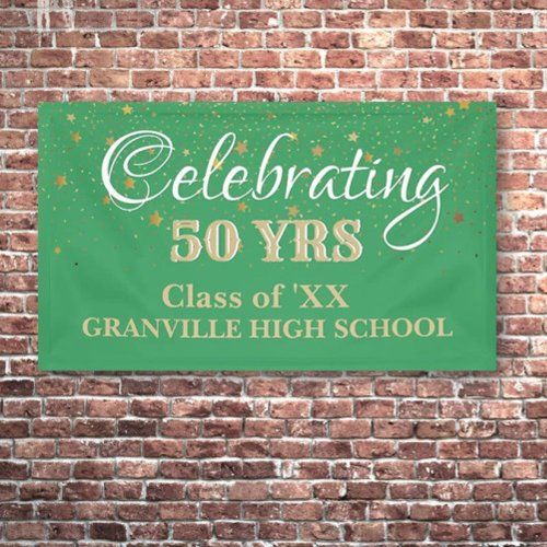 Celebrate 50 Years CUSTOM Class Reunion banner