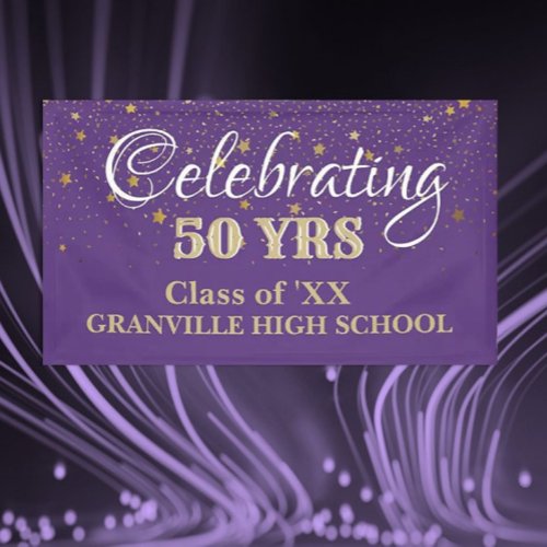 Celebrate 50 Years CUSTOM Class Reunion banner