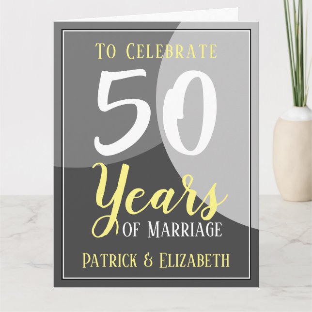 Celebrate 50 Years of Marriage Card (Front)