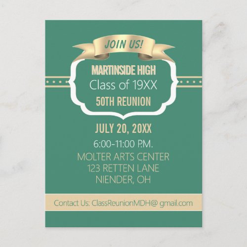Celebrate! 50th Class Reunion Invite
