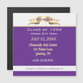 Celebrate! 50th Class Reunion magnetic Invitation (Front/Back)