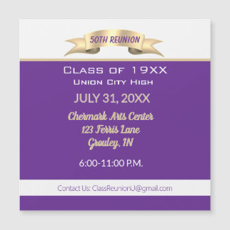 Celebrate! 50th Class Reunion magnetic Invitation