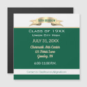 Celebrate! 50th Class Reunion magnetic Invitation (Front/Back)