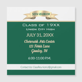 Celebrate! 50th Class Reunion magnetic Invitation