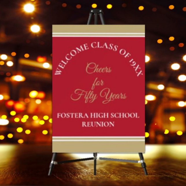 Celebrate! 50th Class Reunion party Foam Board (Creator Uploaded)