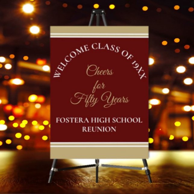 Celebrate! 50th Class Reunion party Foam Board (Creator Uploaded)