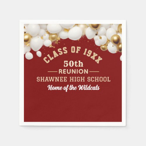 Celebrate! 50th Class Reunion Party  Napkins