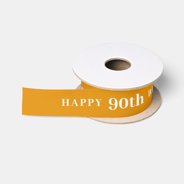 Celebrate 90: Joyful Birthday Yellow Ribbon (Spool)