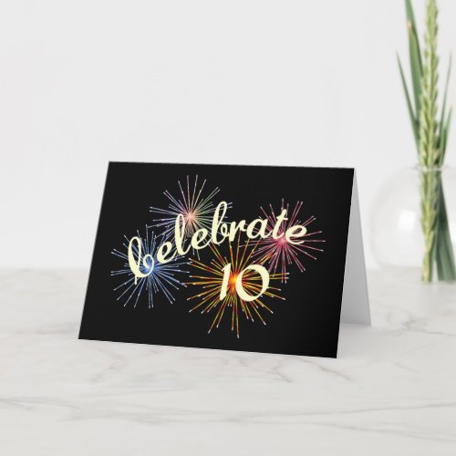 Celebrate a 10th Anniversary Card