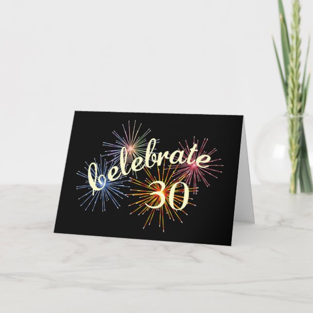 Celebrate a 30th Anniversary Card (Front)