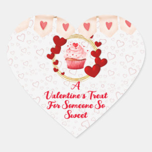 Celebrate A Little Treat for Someone Sweet Gift Heart Sticker