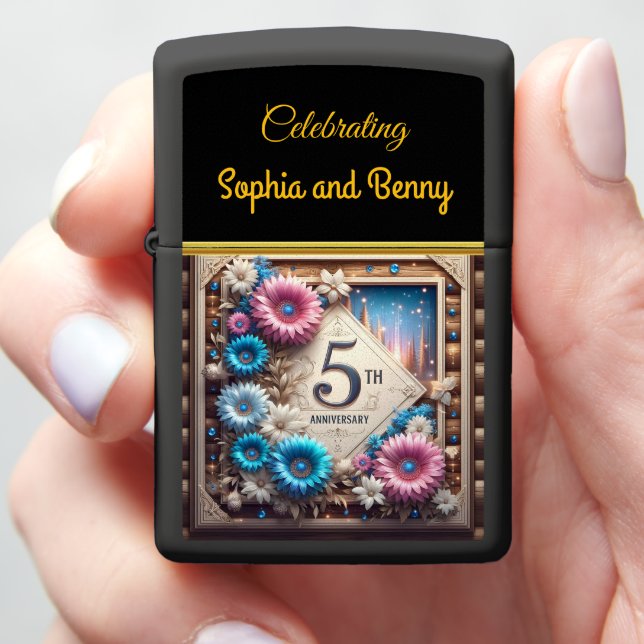 Celebrate a Special Milestone With 5th Anniversary Zippo Lighter (In Hand)