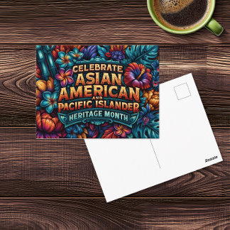 Celebrate AAPI Heritage Month Tropical Foliage Postcard