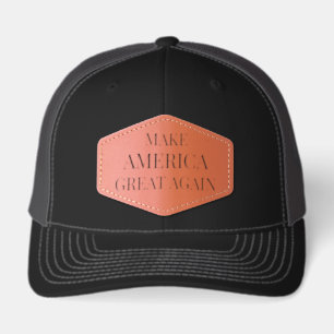 Celebrate America 250 and President Trump #23 Leather Patch Hat