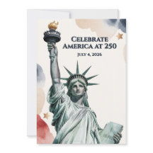 Celebrate America at 250 Patriotic Invitation