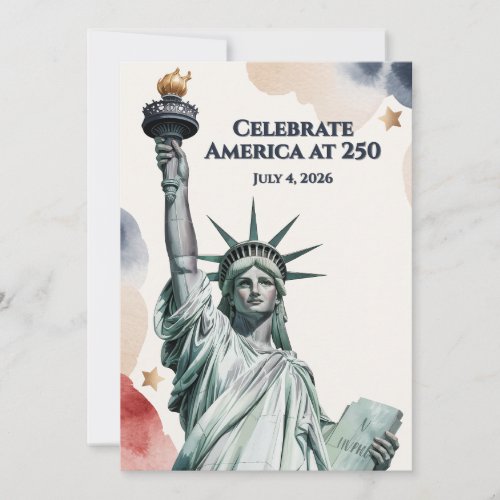 Celebrate America at 250 Patriotic Invitation