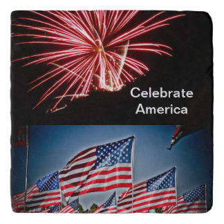 Celebrate America Postcard Trivet