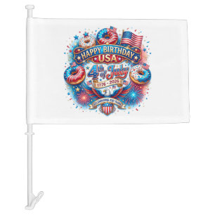 Celebrate America’s 250th birthday with donut Car Flag
