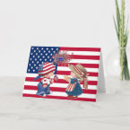 Celebrate American Flag card