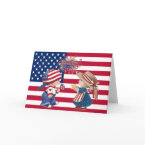 Celebrate American Flag card