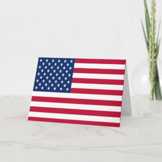 Celebrate American Flag Holiday Card