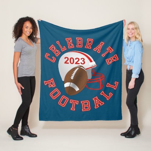 Celebrate American Football  Fleece Blanket