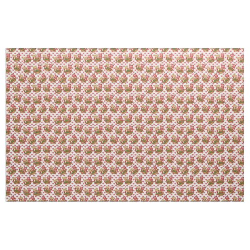Celebrate American Football Hearts   Fabric
