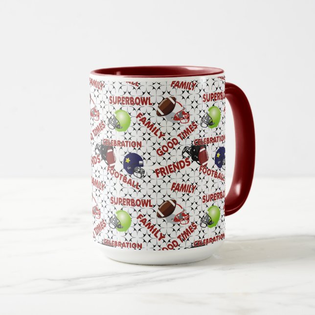 Celebrate American Football Time  Mug (Front Right)
