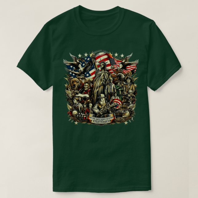 Celebrate American history with our Founding Legen T-Shirt (Design Front)