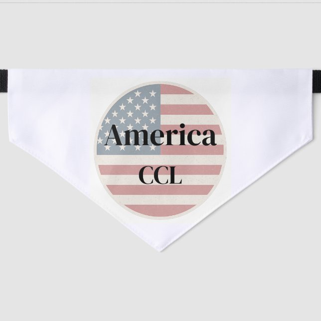 Celebrate America's 250th Anniversary Pet Bandana Collar (Front)