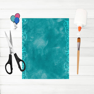 Celebrate Aqua Scrapbook Paper