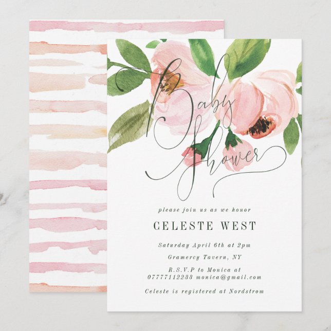 CELEBRATE BABY SHOWER INVITATION (Front/Back)