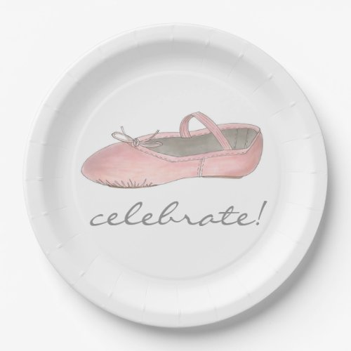 Celebrate Ballerina Ballet Dance Recital Birthday Paper Plates