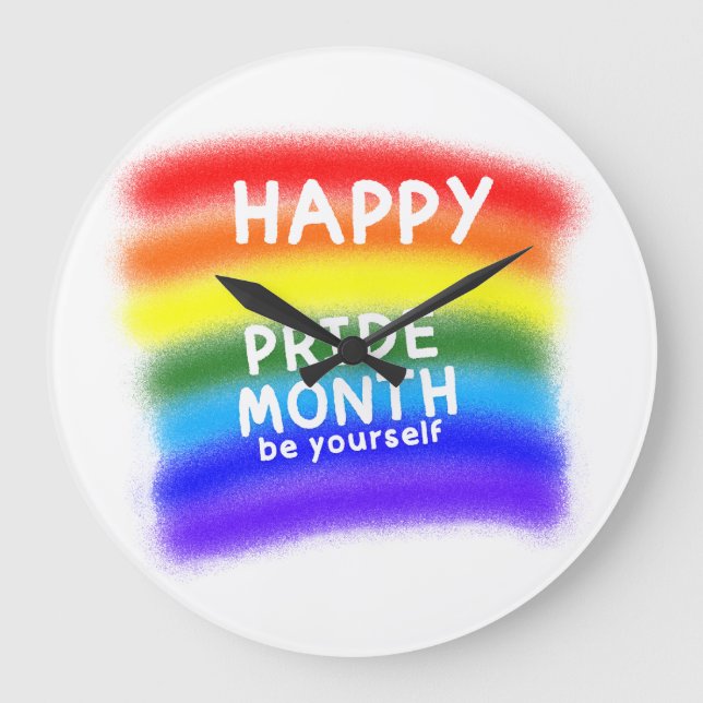 Celebrate Being Yourself Large Clock (Front)