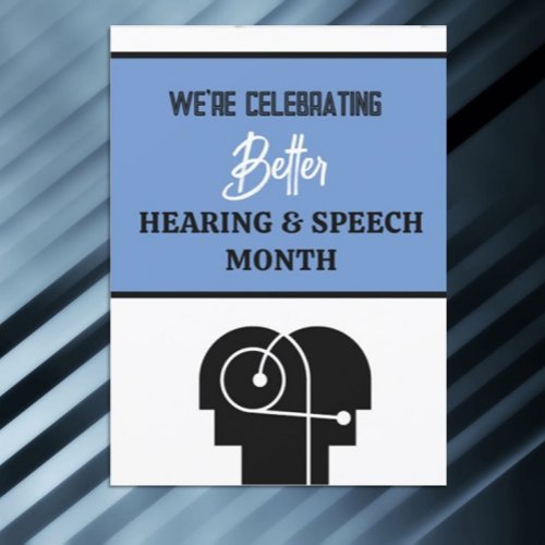Celebrate Better Hearing  Speech Month card