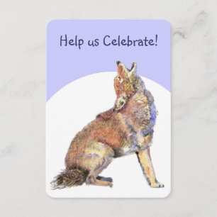 Celebrate Birthday Party Howling Coyotes Fun Invitation