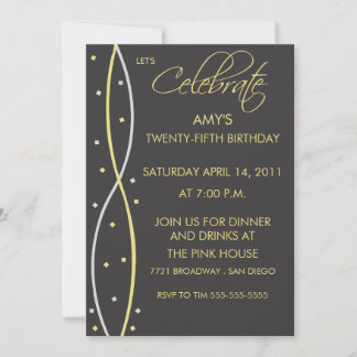 Celebrate Birthday Party Invitation