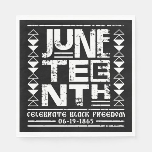 Celebrate Black Freedom Juneteenth Napkins