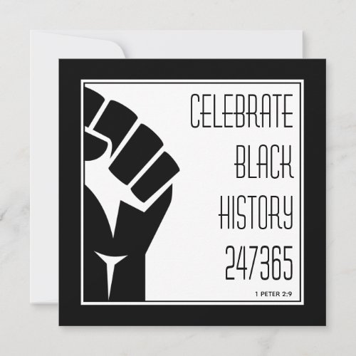 CELEBRATE BLACK HISTORY 247365 Power Fist Custom